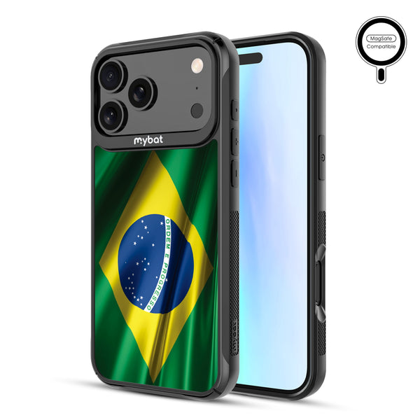 MyBat Design Lab Series MagSafe Case for Apple iPhone 17 Pro Max - Brazilian Flag - MIP17PMCSLESMSMP038-2.jpg