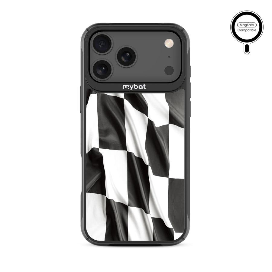 MyBat Design Lab Series MagSafe Case for Apple iPhone 17 Pro Max - Racing Flag - MIP17PMCSLESMSMP040-3.jpg