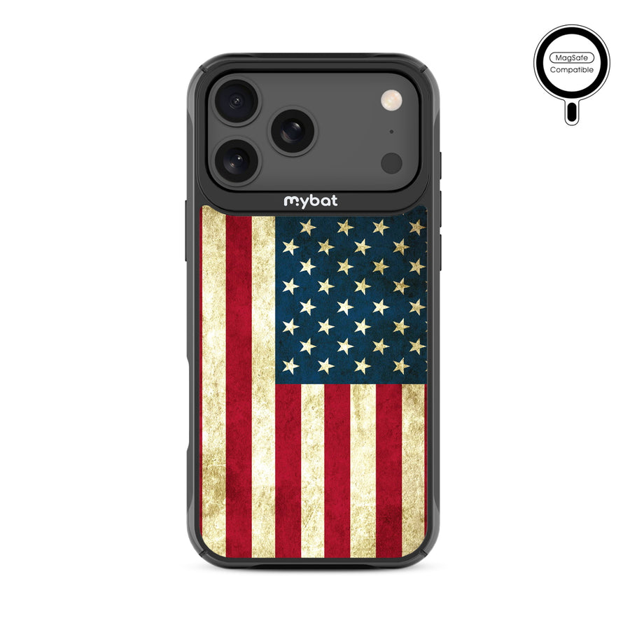 MyBat Design Lab Series MagSafe Case for Apple iPhone 17 Pro Max - American Flag - MIP17PMCSLESMSMP043-3.jpg