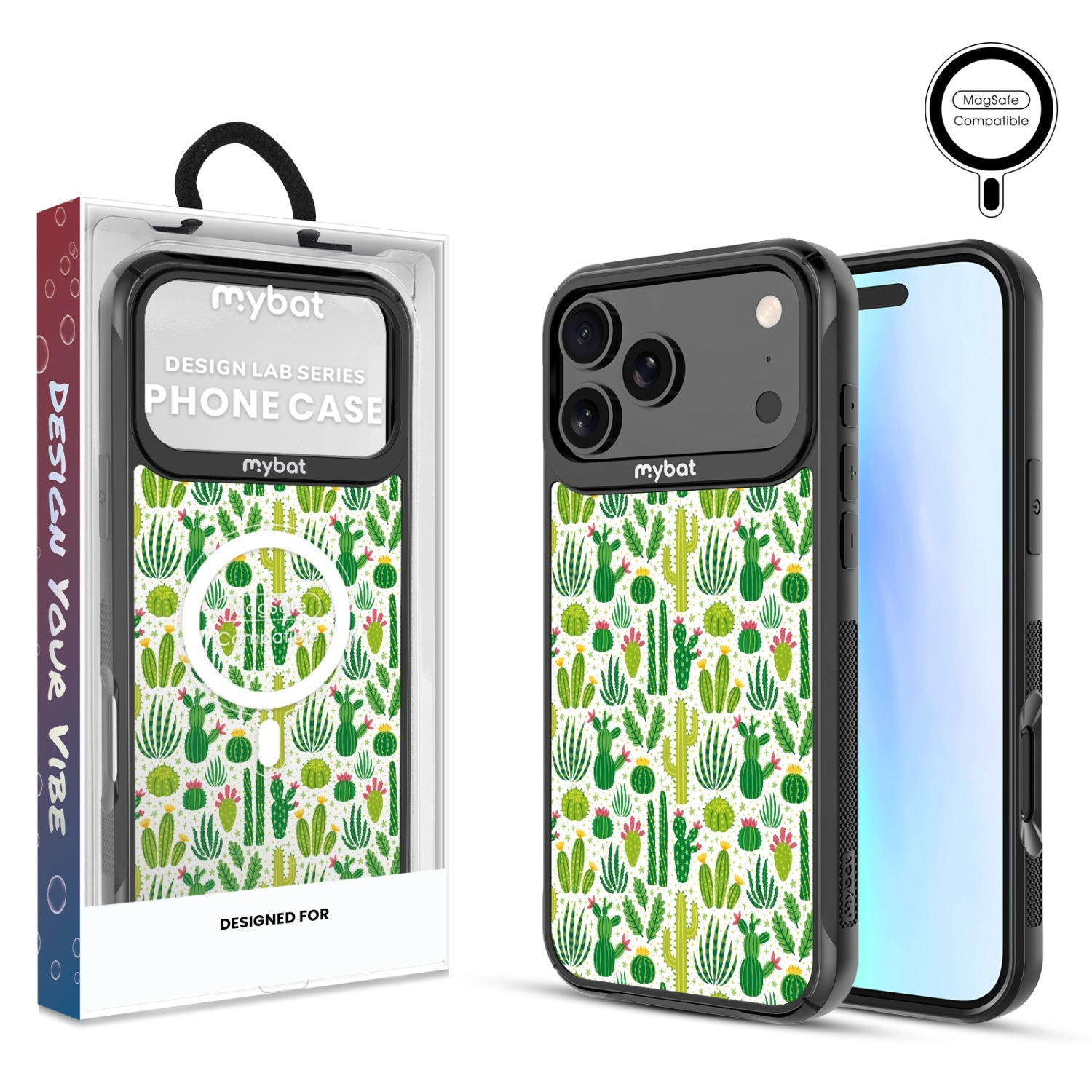 MyBat Design Lab Series MagSafe Case for Apple iPhone 17 Pro Max - Succulents