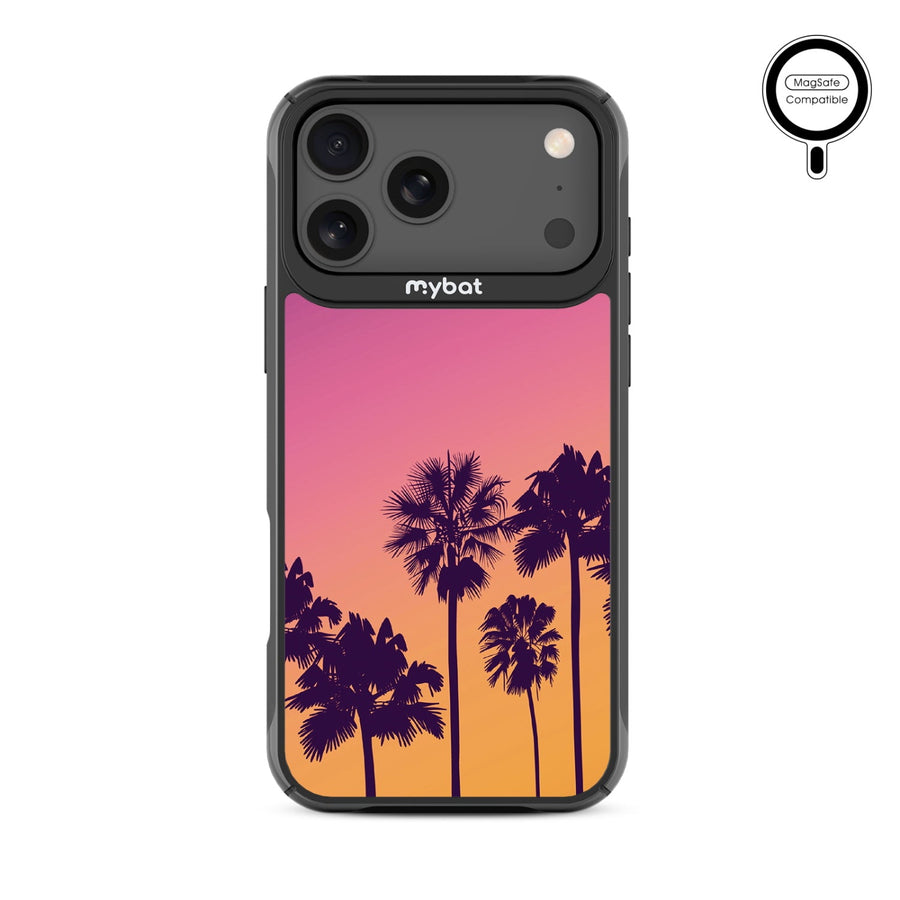 MyBat Design Lab Series MagSafe Case for Apple iPhone 17 Pro Max - Palm Tree Sunset