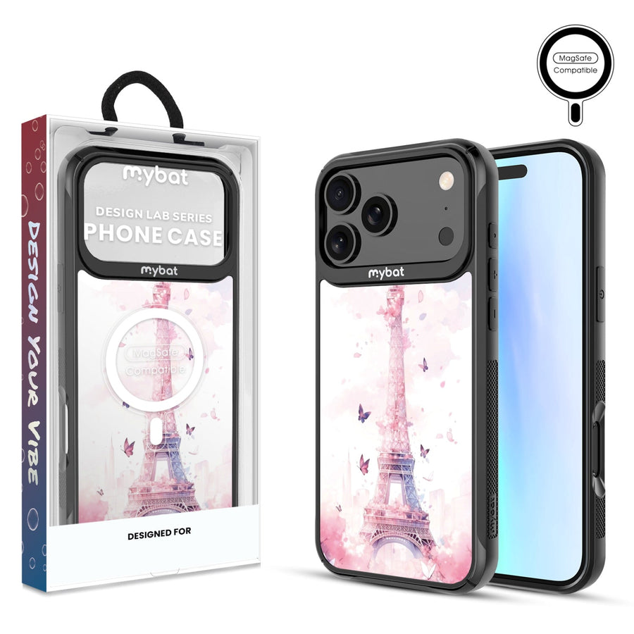 MyBat Design Lab Series MagSafe Case for Apple iPhone 17 Pro Max - Parisian Butterflies