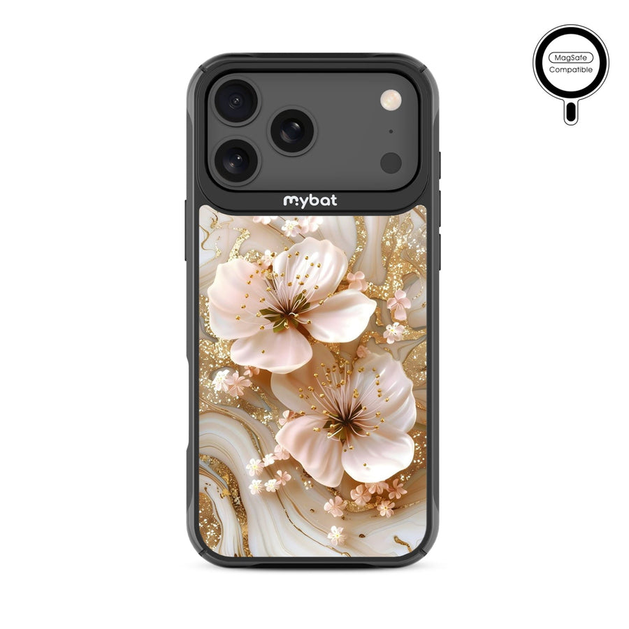 MyBat Design Lab Series MagSafe Case for Apple iPhone 17 Pro Max - Golden Petal Glow