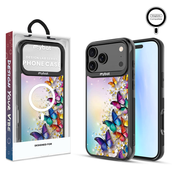 MyBat Design Lab Series MagSafe Case for Apple iPhone 17 Pro Max - Rainbow Butterflies - MIP17PMCSLESMSMP187-1.jpg
