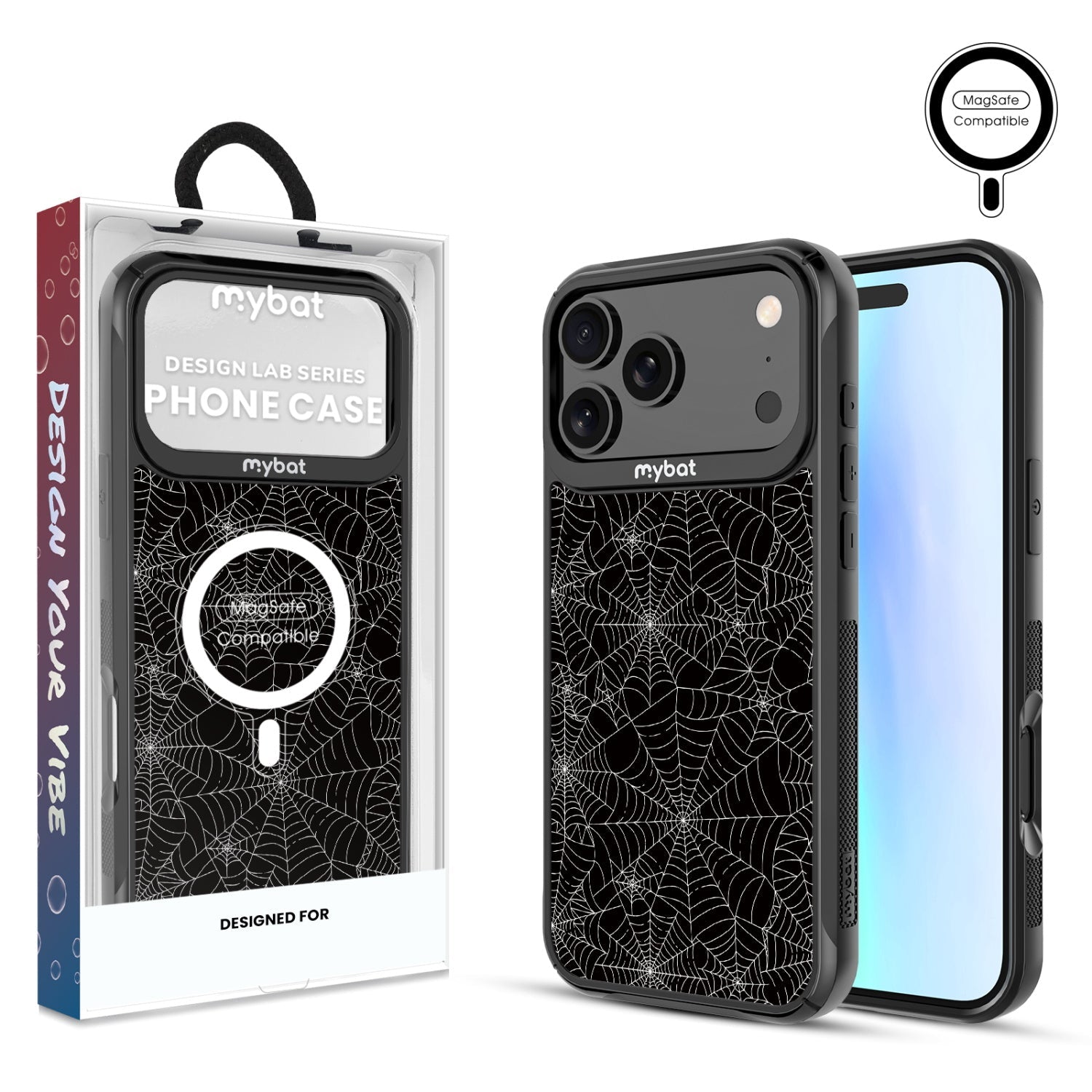 MyBat Design Lab Series MagSafe Case for Apple iPhone 17 Pro Max - Spider Web