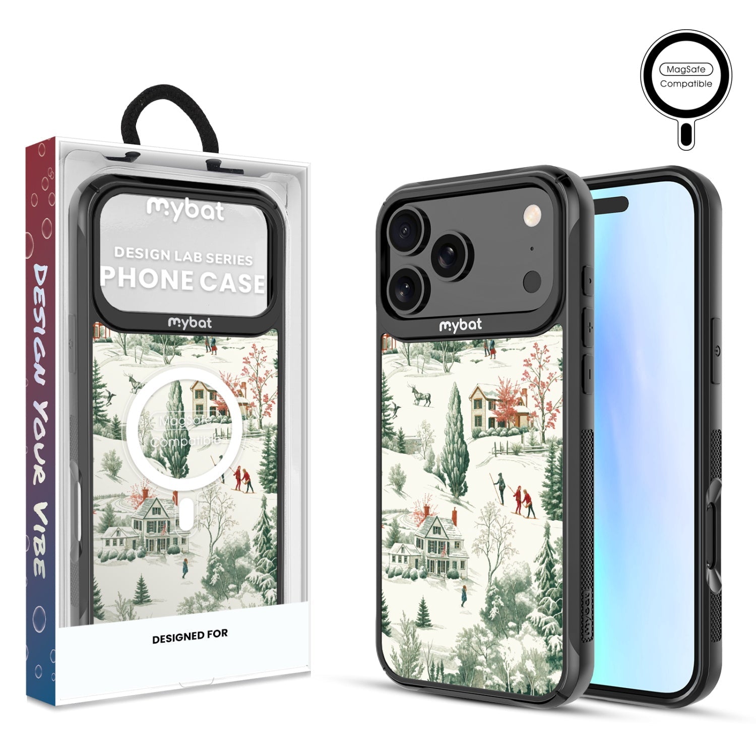 MyBat Design Lab Series MagSafe Case for Apple iPhone 17 Pro Max - Ski Lodge