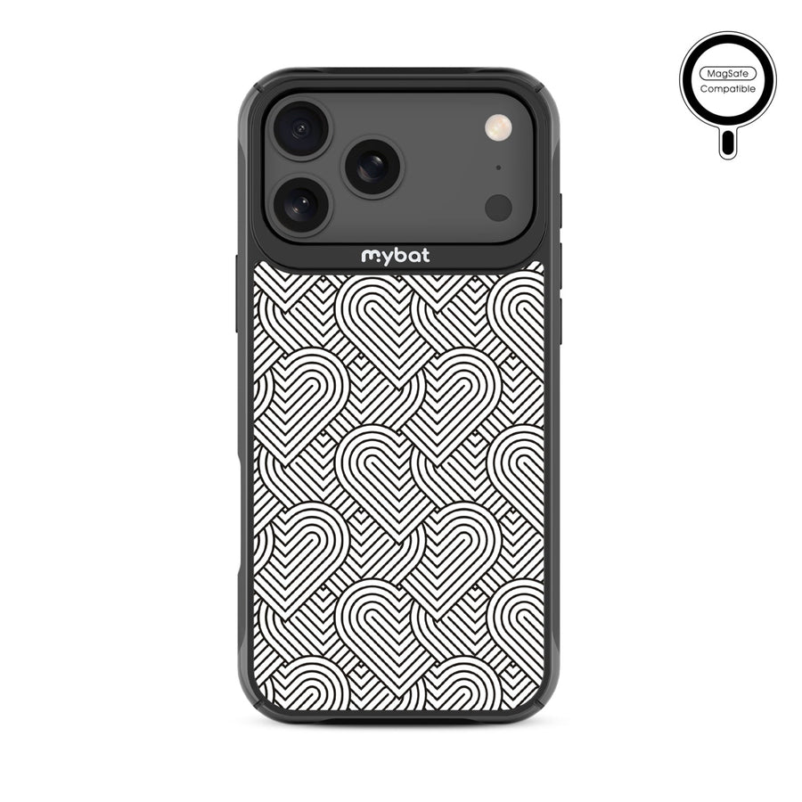 MyBat Design Lab Series MagSafe Case for Apple iPhone 17 Pro Max - Hearts Aligned