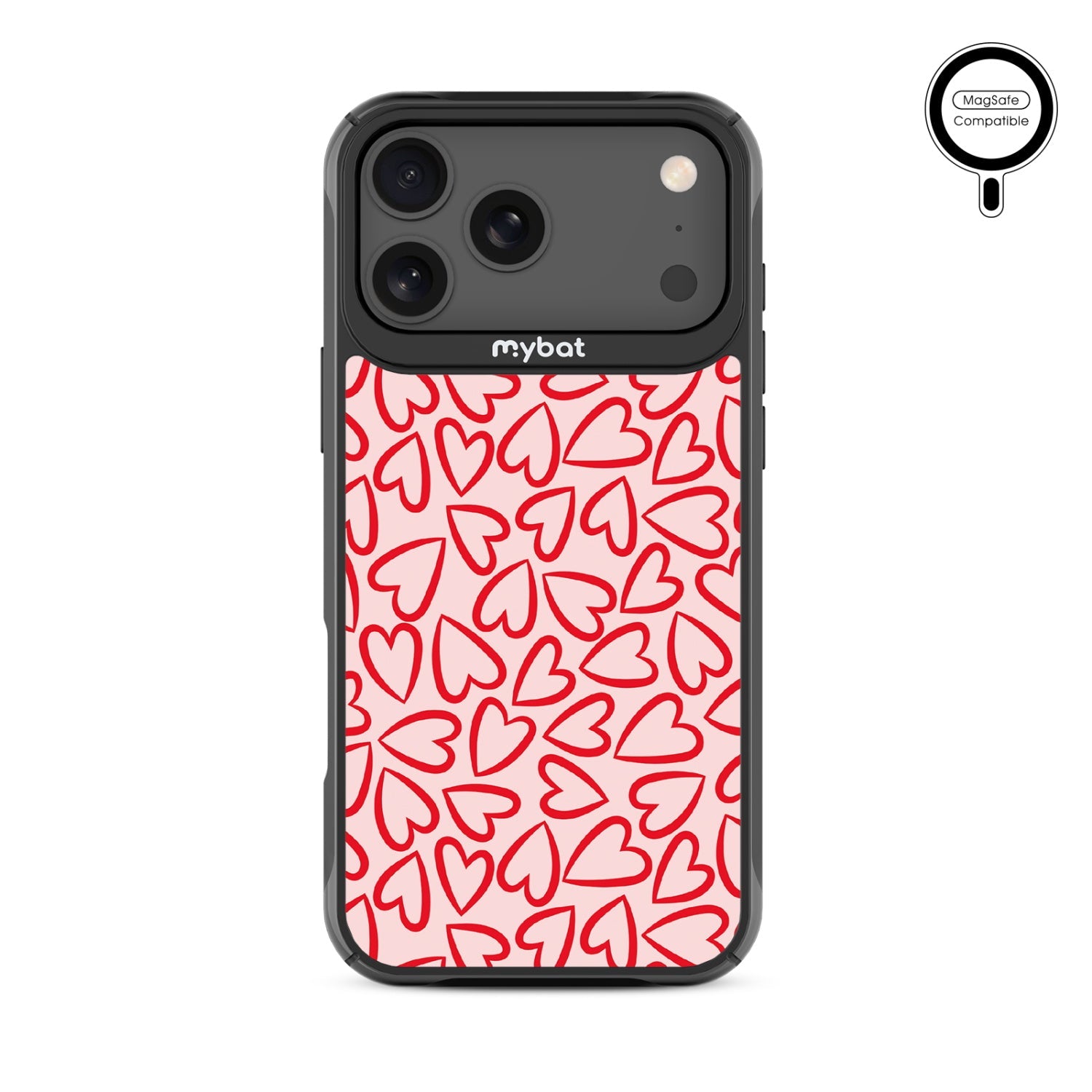 MyBat Design Lab Series MagSafe Case for Apple iPhone 17 Pro Max - Endless Hearts