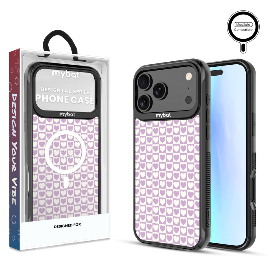 MyBat Design Lab Series MagSafe Case for Apple iPhone 17 Pro Max - Heart Grid - MIP17PMCSLESMSMP339-1.jpg