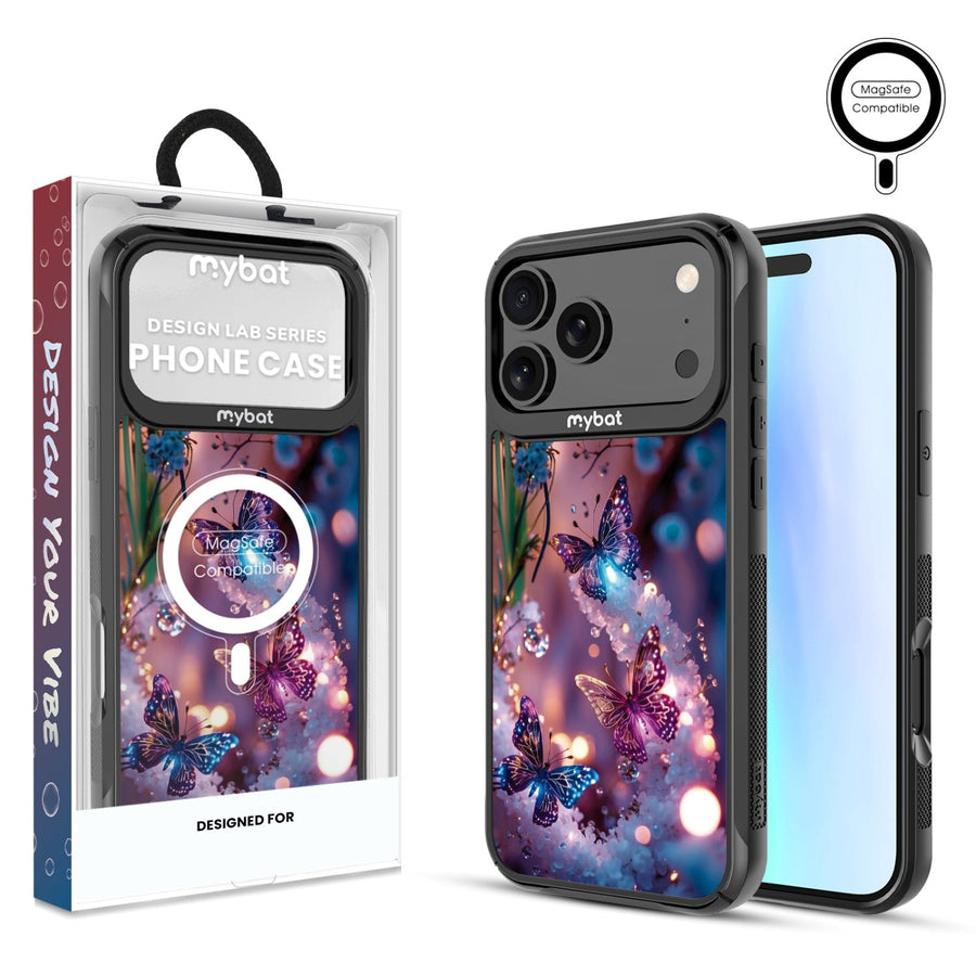 MyBat Design Lab Series MagSafe Case for Apple iPhone 17 Pro Max - Magical Butterflies