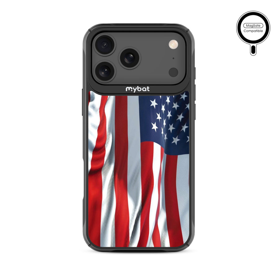 MyBat Design Lab Series MagSafe Case for Apple iPhone 17 Pro Max - Waving USA FLag - MIP17PMCSLESMSMP367-3.jpg