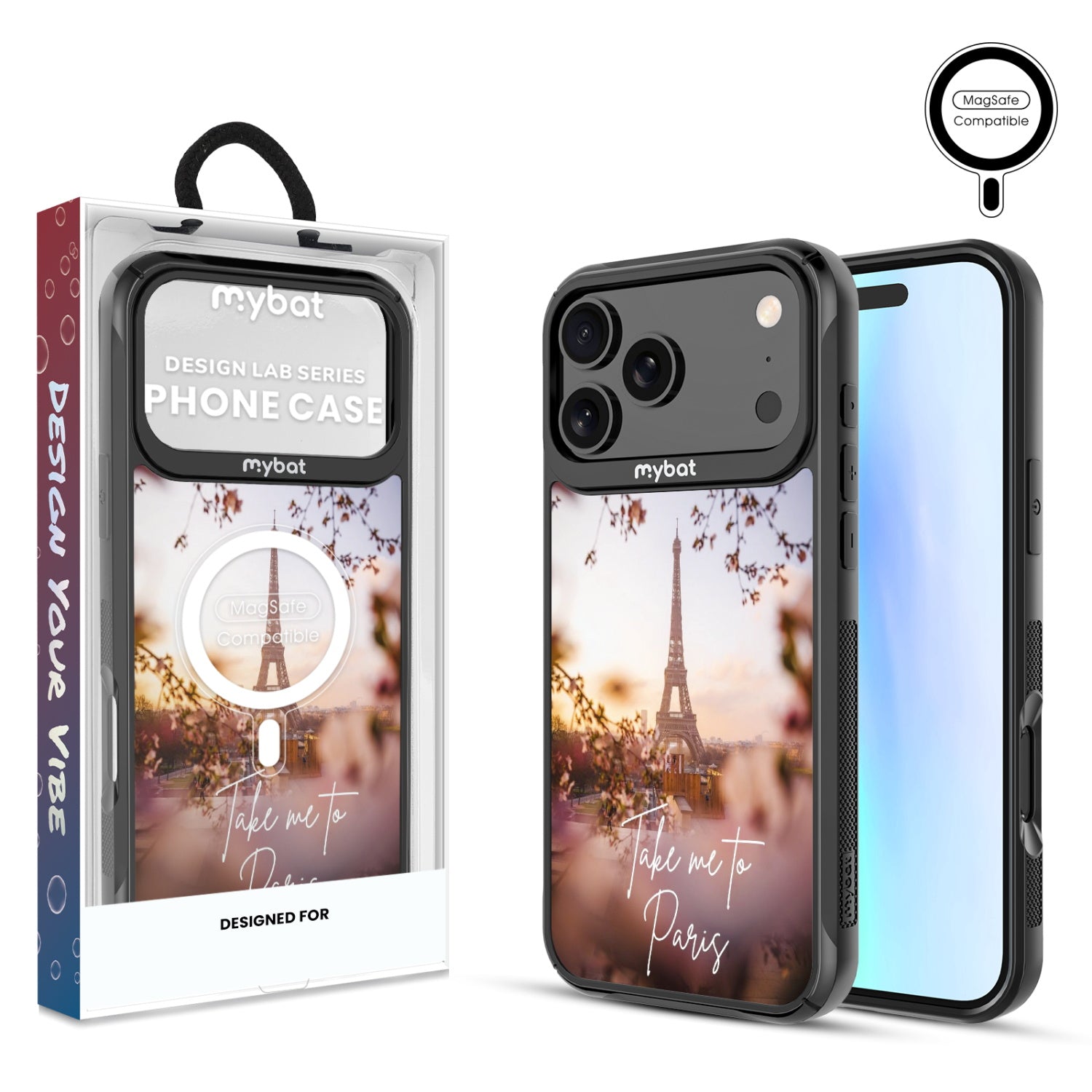 MyBat Design Lab Series MagSafe Case for Apple iPhone 17 Pro Max - Take Me to Paris