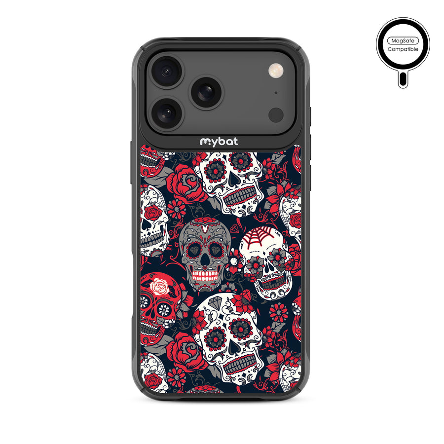 MyBat Design Lab Series MagSafe Case for Apple iPhone 17 Pro Max - Sugar Rose Skulls - MIP17PMCSLESMSMP418-3.jpg
