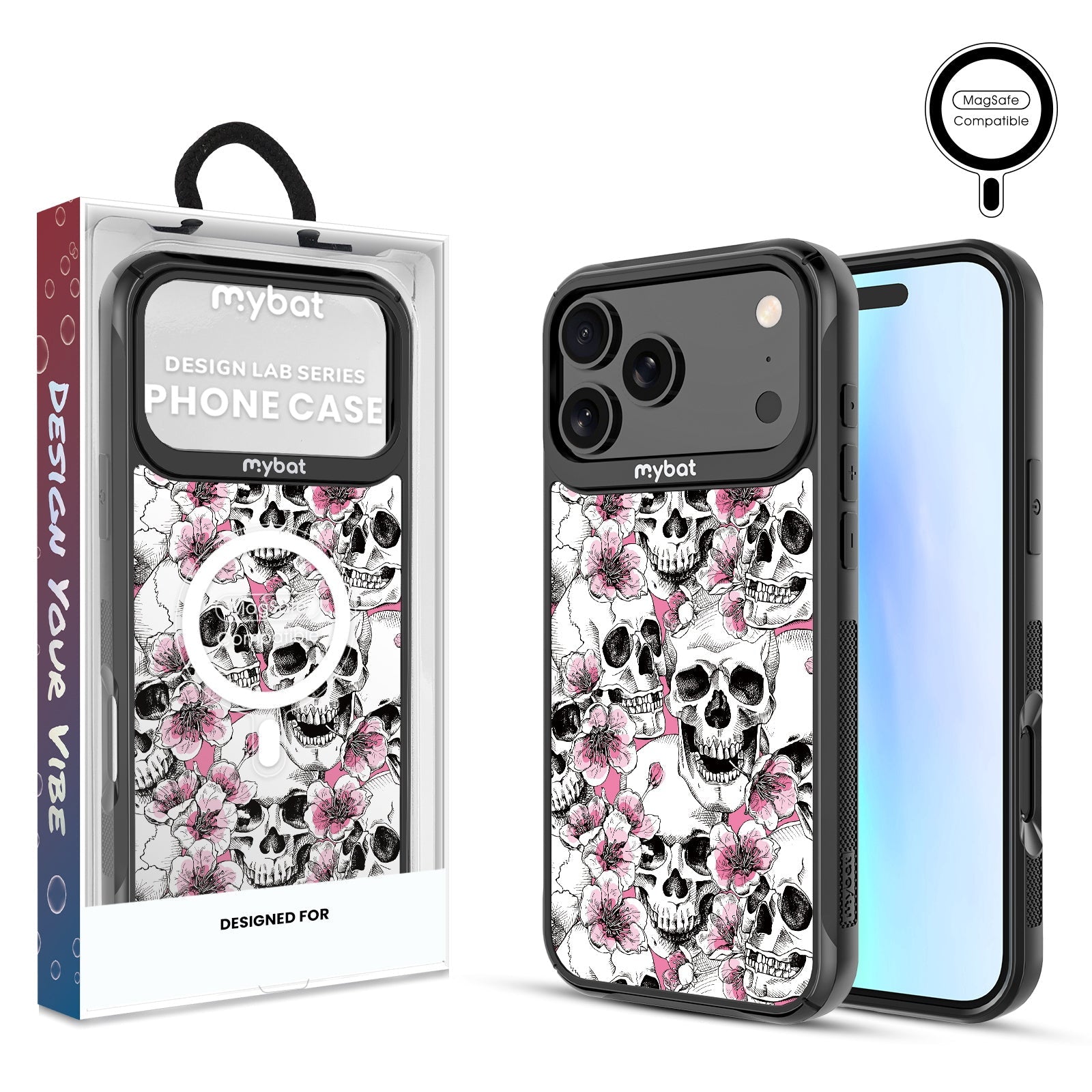 MyBat Design Lab Series MagSafe Case for Apple iPhone 17 Pro Max - Death Blooms