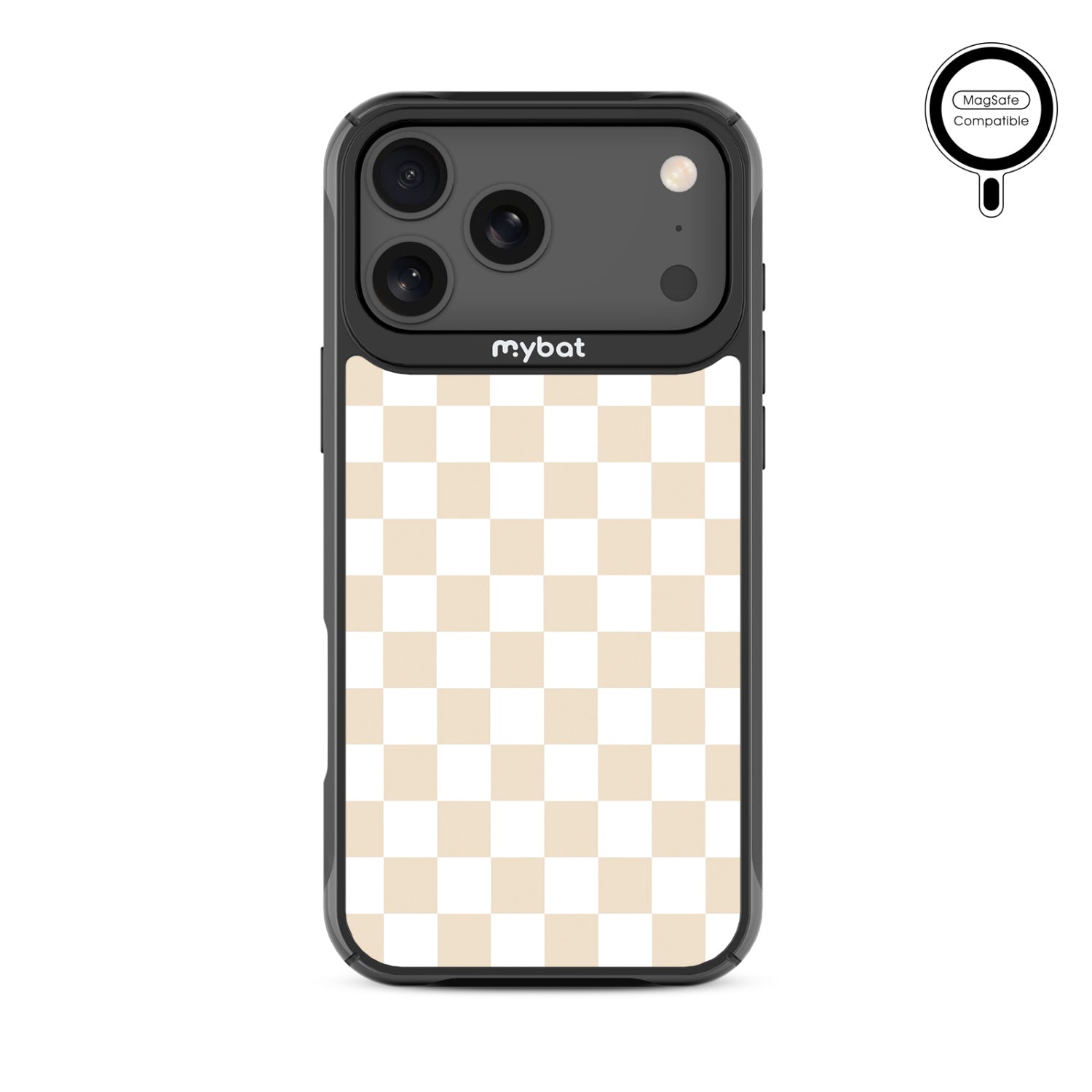 MyBat Design Lab Series MagSafe Case for Apple iPhone 17 Pro Max - Tan Check