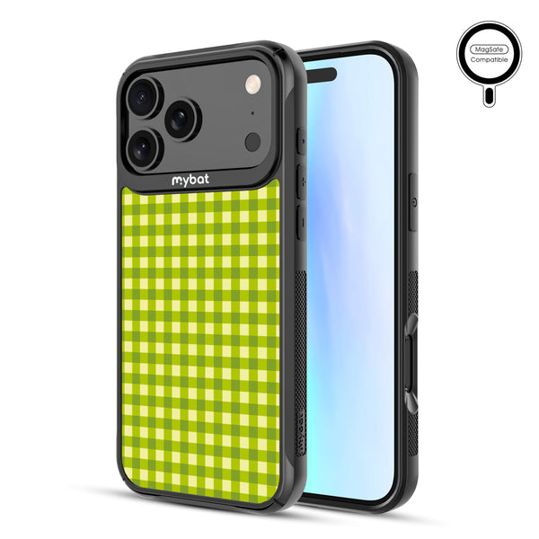 MyBat Design Lab Series MagSafe Case for Apple iPhone 17 Pro Max - Green Gingham - MIP17PMCSLESMSMP476-2.jpg