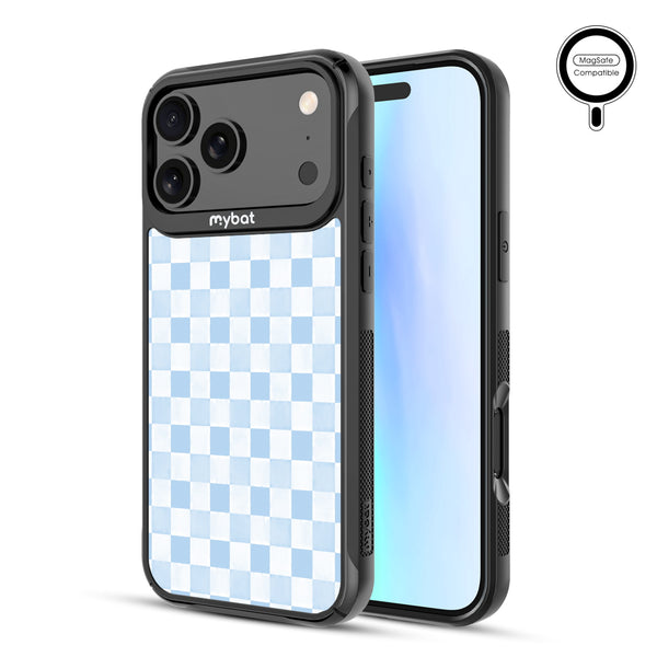 MyBat Design Lab Series MagSafe Case for Apple iPhone 17 Pro Max - Sky Blue Check - MIP17PMCSLESMSMP478-2.jpg