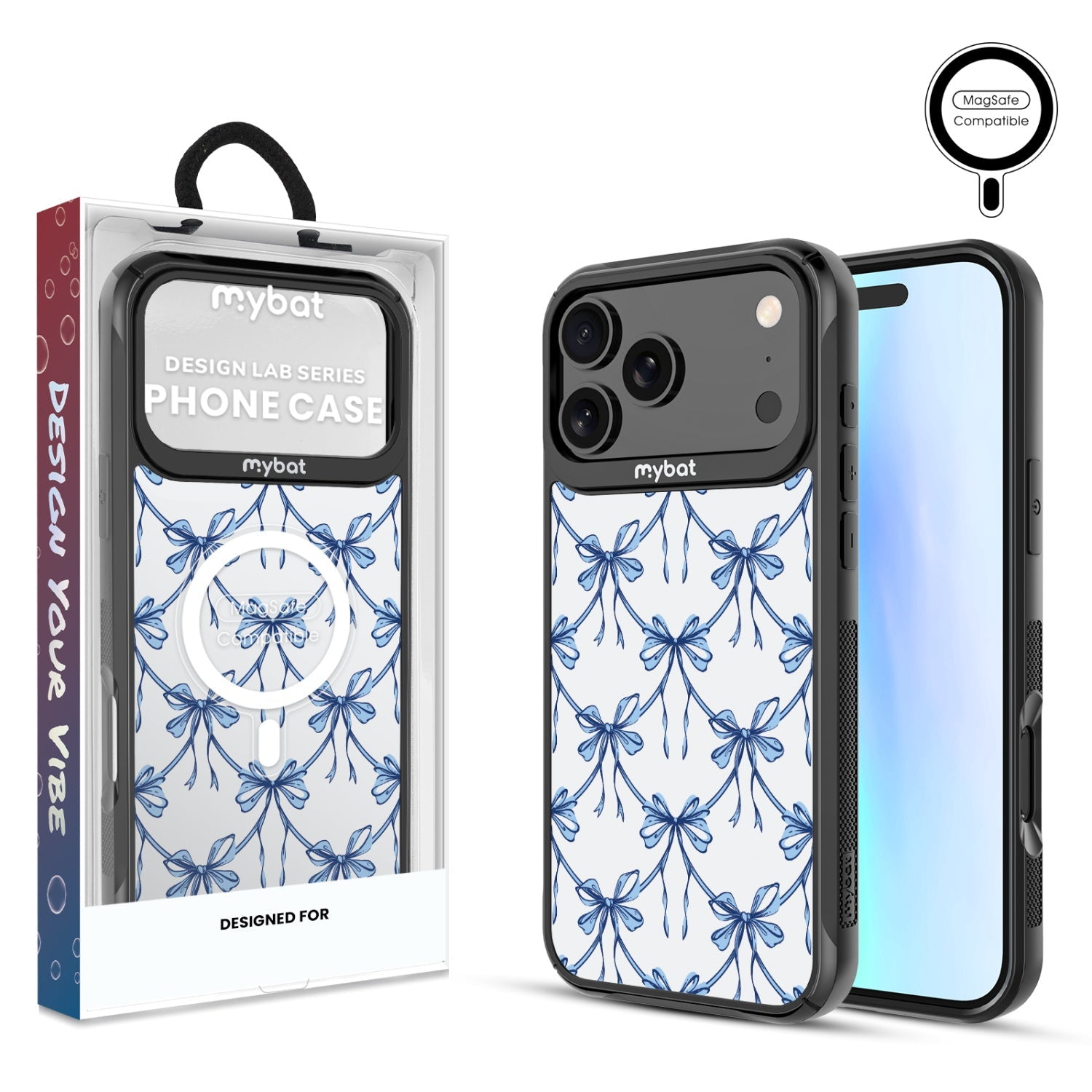 MyBat Design Lab Series MagSafe Case for Apple iPhone 17 Pro Max - Blue Ribbon