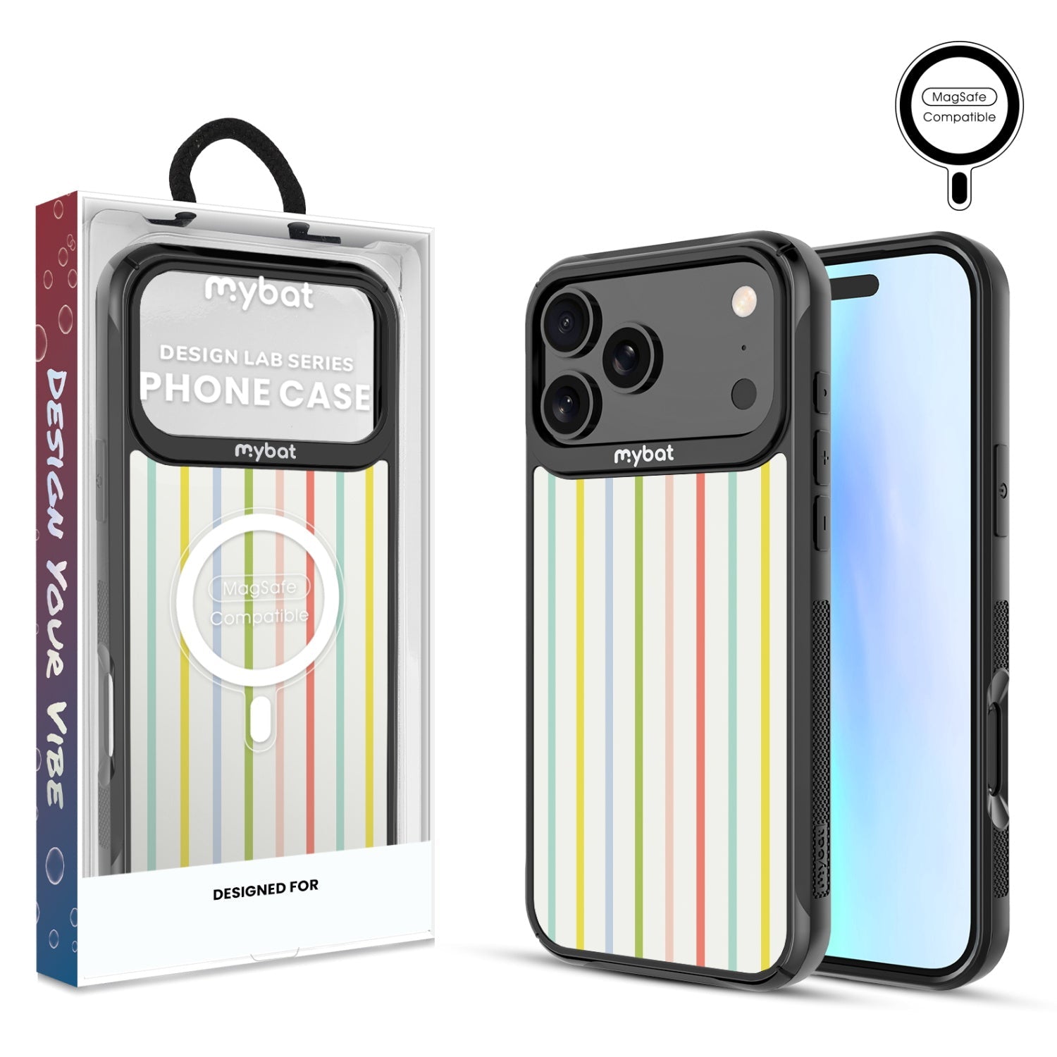 MyBat Design Lab Series MagSafe Case for Apple iPhone 17 Pro Max – Boadwalk Stripes