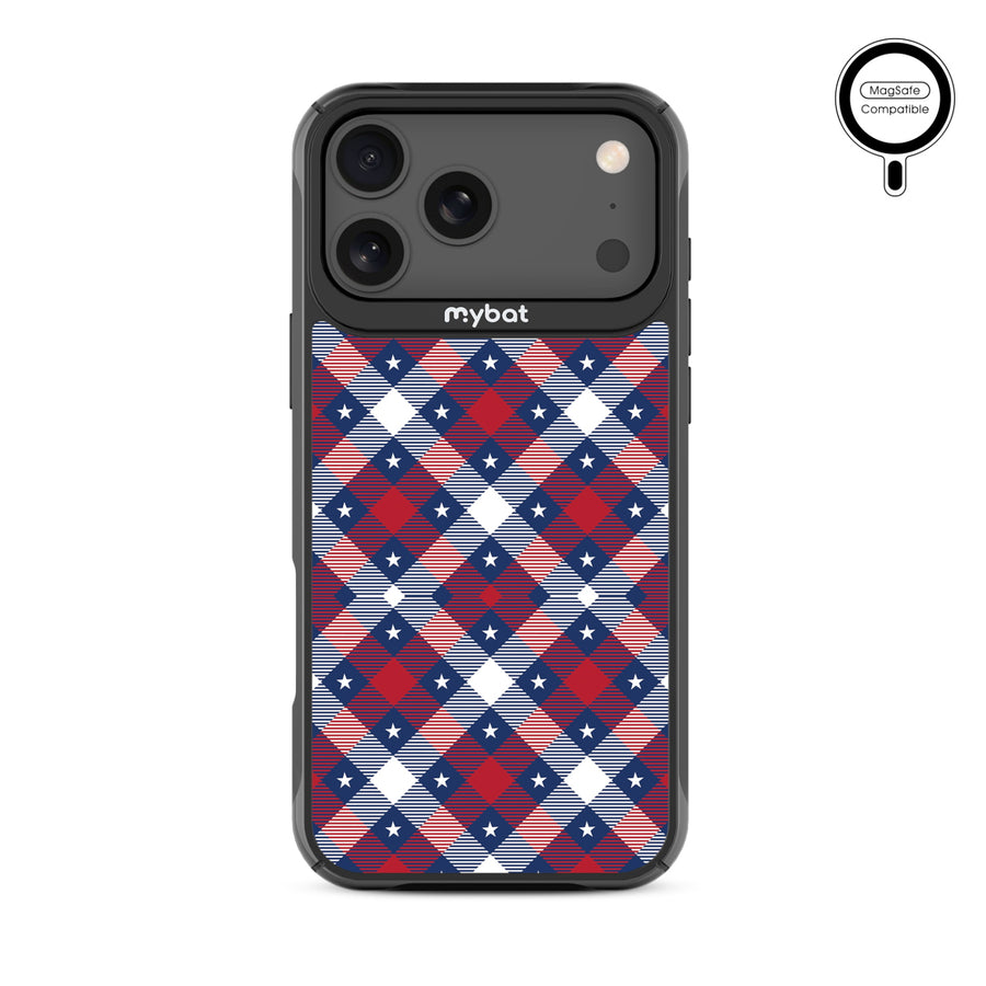 MyBat Design Lab Series MagSafe Case for Apple iPhone 17 Pro Max – Americana Plaid - MIP17PMCSLESMSMP523-2.JPG
