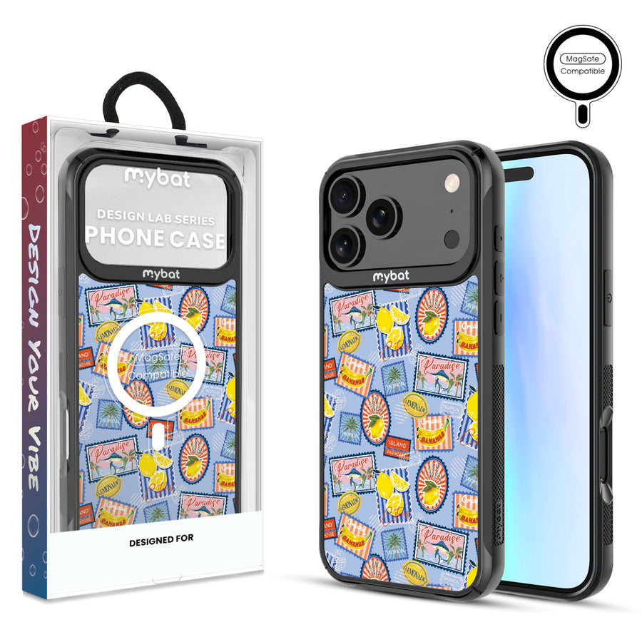 MyBat Design Lab Series MagSafe Case for Apple iPhone 17 Pro Max – Summer Stamps - MIP17PMCSLESMSMP537.JPG