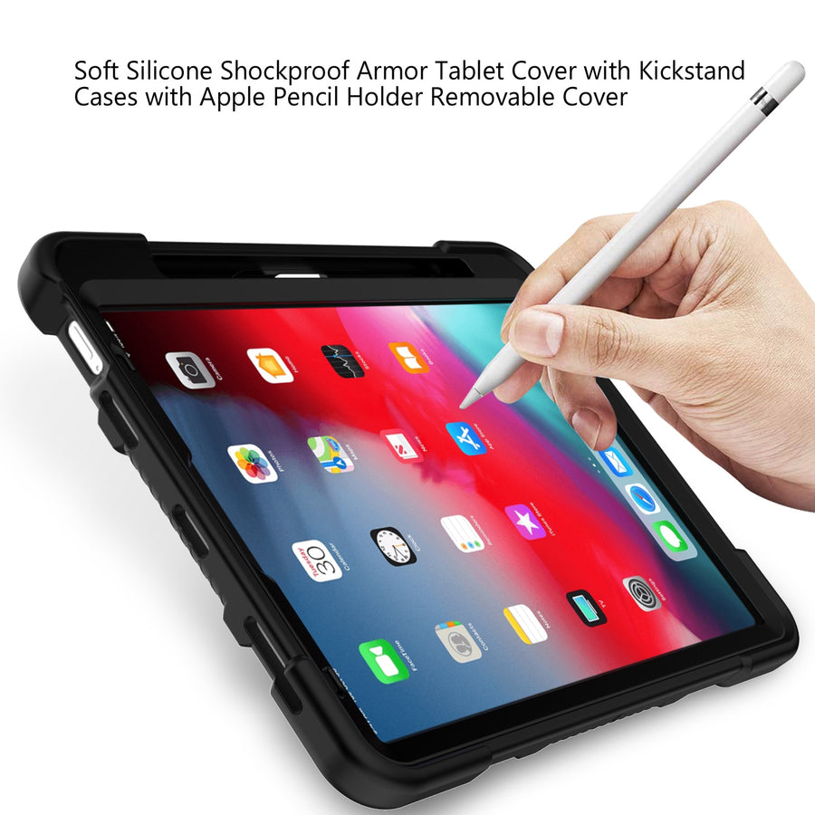 MyBat Symbiosis Stand Protector Case for Apple iPad Air 10.9 (2020)/iPad Pro 11 (2020) / iPad Pro 11 (2022) - Black / Black - MIPA109CSRSSS121-3.jpg