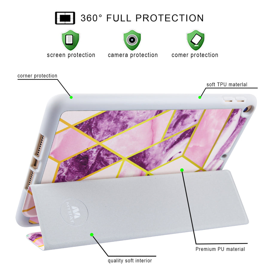 MyBat Slim Fit Smart MyJacket with Trifold Stand for Apple iPad mini 4 (A1538,A1550) / iPad mini (2019) - Purple / Pink Mixed Marbling - MIPM5PCMJT022-6.jpg