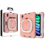 MyBat Rotatable Stand Shockproof Protector Cover for Apple iPad mini 6 (2021) / iPad mini 7 (2024) - Rose Gold / Rose Gold