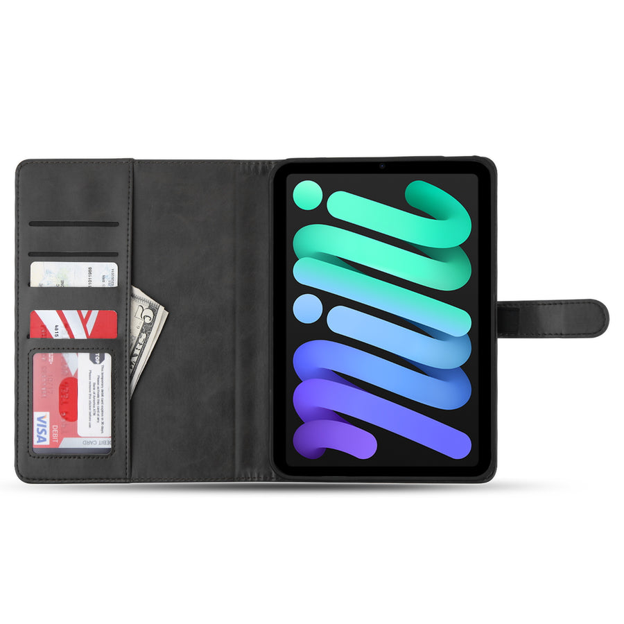 MyBat MyJacket Wallet Element Series for Apple iPad mini 6 (2021) / iPad mini 7 (2024) - Black - MIPMI6PCMJK291-3.jpg