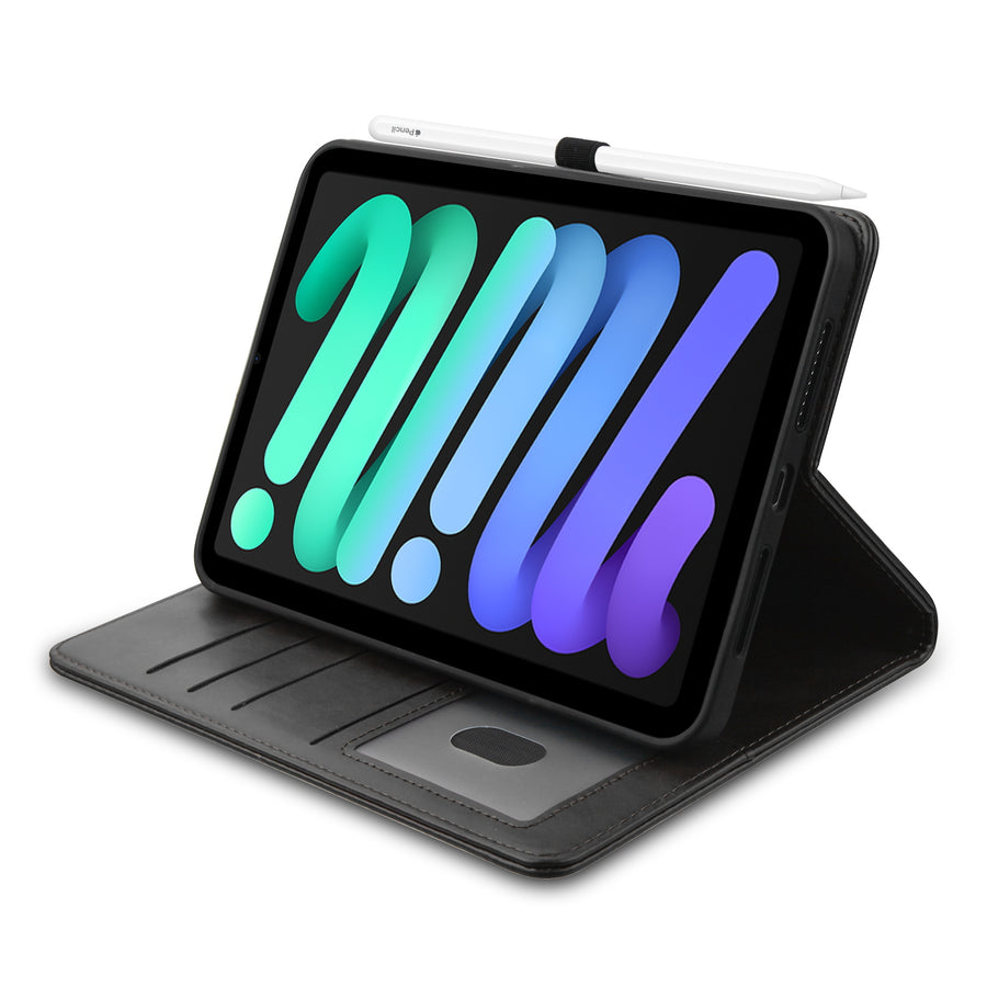 MyBat MyJacket Wallet Element Series for Apple iPad mini 6 (2021) / iPad mini 7 (2024) - Black - MIPMI6PCMJK291-4.jpg