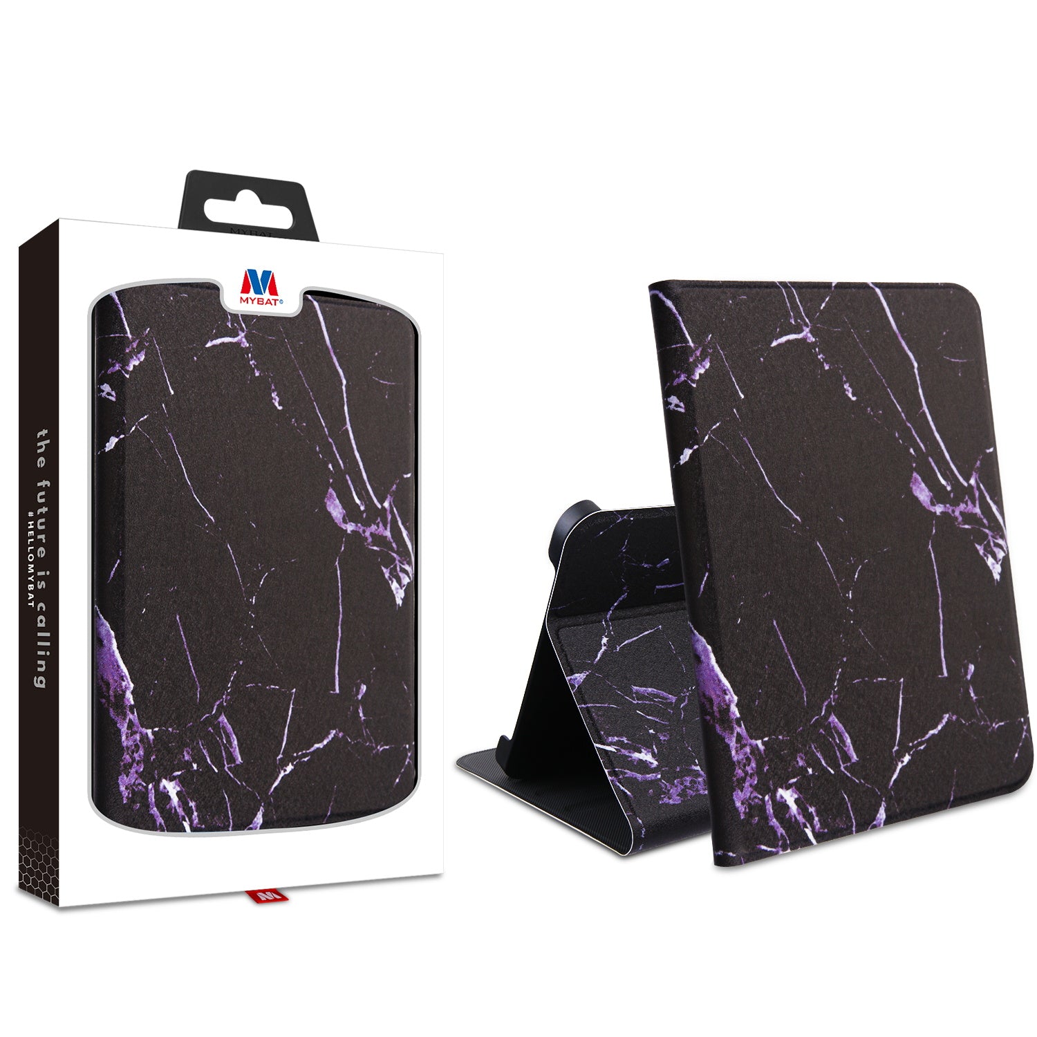 MyBat MyJacket Wallet for Apple iPad mini 6 (2021) / iPad mini 7 (2024) - Black / Marble