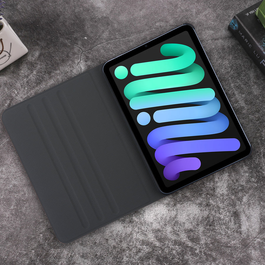 MyBat MyJacket Wallet for Apple iPad mini 6 (2021) / iPad mini 7 (2024) - Black / Marble - MIPMI6PCMJM041-7.jpg