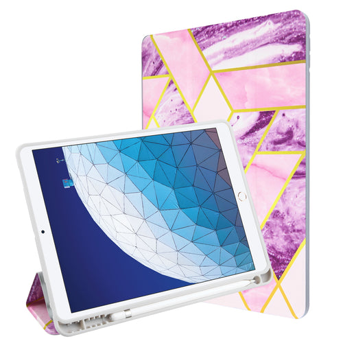 MyBat Slim Fit Smart MyJacket with Trifold Stand for Apple iPad Pro 10.5 (A1701,A1709,A1852) / iPad Air 10.5 (2019) - Purple / Pink Mixed Marbling - MIPP105PCMJT022-1.jpg