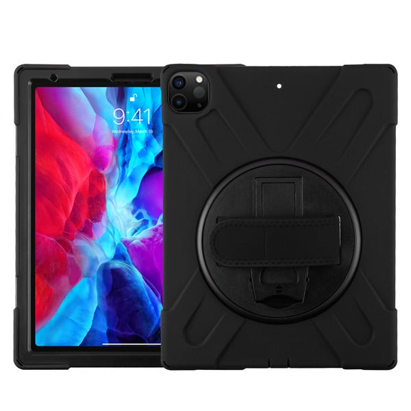 MyBat Rotatable Stand Protector Cover (with Wristband) for Apple iPad Pro 12.9 (2020)/iPad Pro 12.9 (2018)/iPad Pro 12.9 (2022) / iPad Pro 12.9 (2021) - Black / Black - MIPP129CSRSSS001-1.jpg