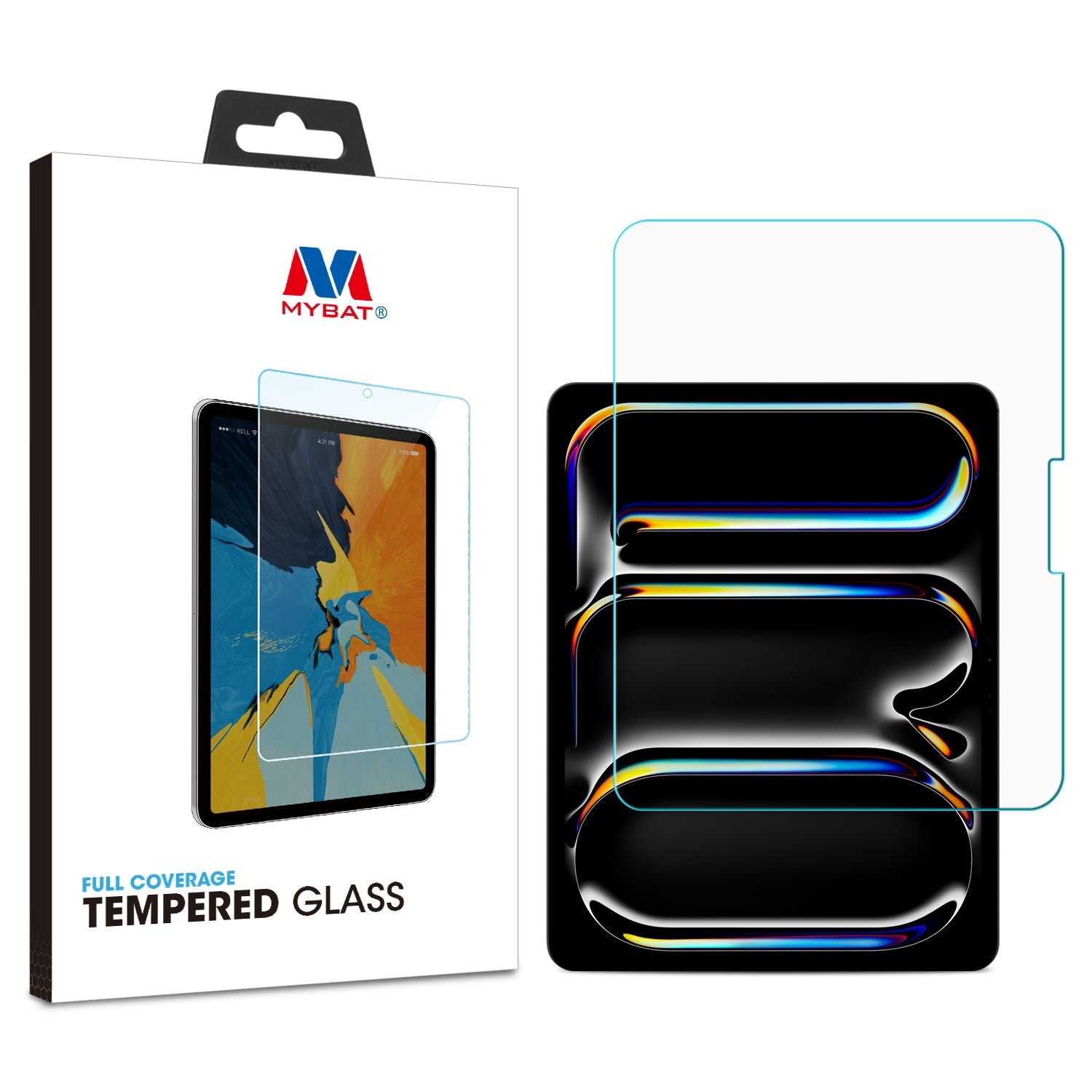 MyBat Tempered Glass Screen Protector (2.5D) for Apple iPad Pro 13 (2024)/iPad Air 13 (2026) / iPad Air 13 (2025) - Clear