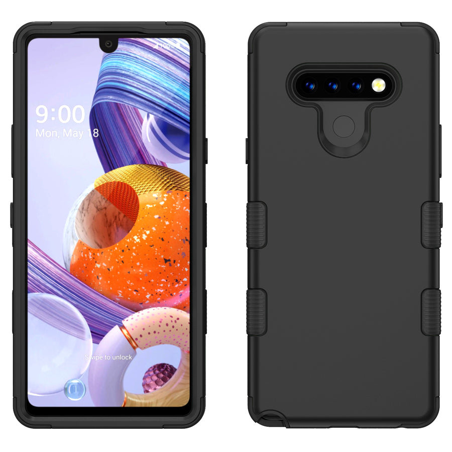 MyBat TUFF Hybrid Phone Protector Cover [Military-Grade Certified] for Lg Stylo 6 - Black - MLSTL6CSE1TS001-2.jpg