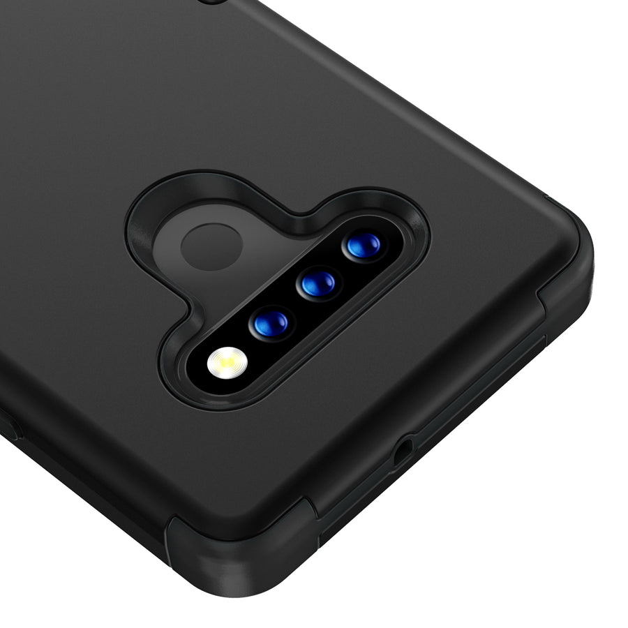 MyBat TUFF Hybrid Phone Protector Cover [Military-Grade Certified] for Lg Stylo 6 - Black - MLSTL6CSE1TS001-4.jpg