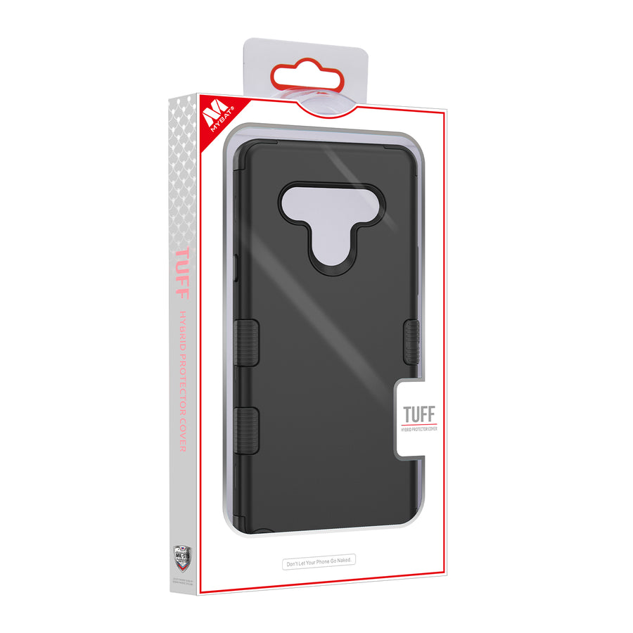 MyBat TUFF Hybrid Phone Protector Cover [Military-Grade Certified] for Lg Stylo 6 - Black - MLSTL6CSE1TS001-7.jpg