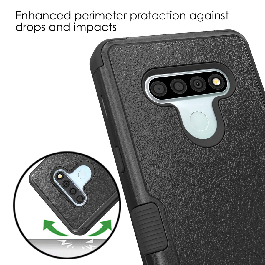MyBat TUFF Series Case for Lg Stylo 6 - Natural Black / Black - MLSTL6CSE2TS251-6.jpg