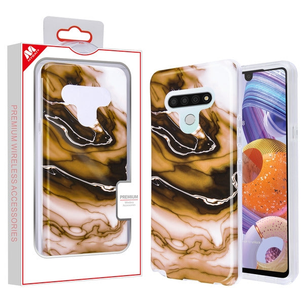 MyBat Frame Hybrid Case for Lg Stylo 6 - Original Stone Marbling Transparent - MLSTL6CSFSSM401-1.jpg