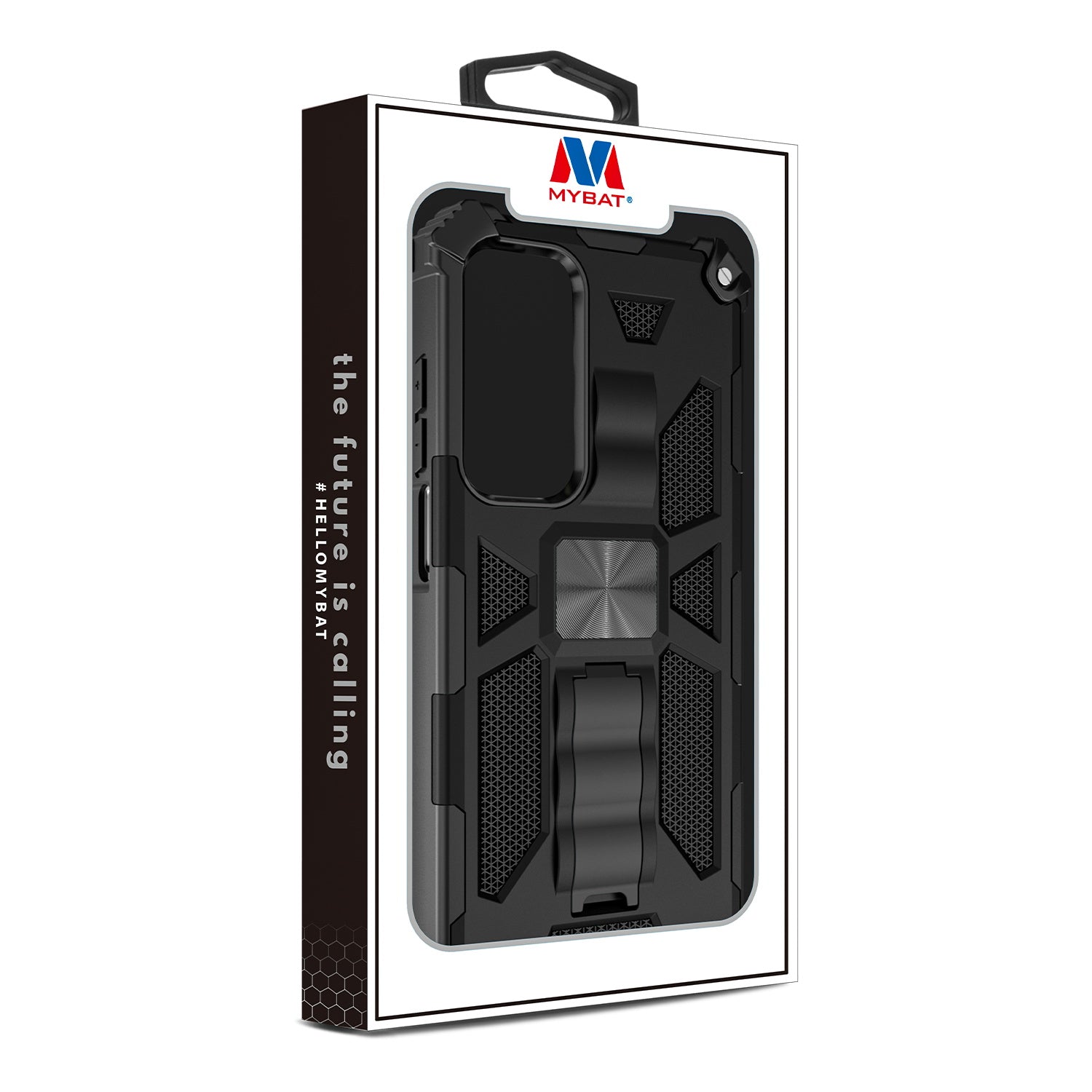 MyBat Sturdy Hybrid Protector Cover (with Stand) for Motorola Edge (2021) / Edge 5G UW - Black / Black
