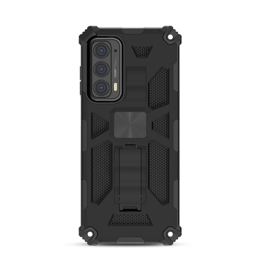 MyBat Sturdy Hybrid Protector Cover (with Stand) for Motorola Edge (2021) / Edge 5G UW - Black / Black - MME21CSFSSS001-3.jpg