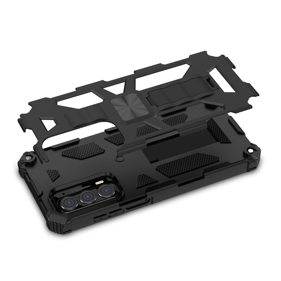 MyBat Sturdy Hybrid Protector Cover (with Stand) for Motorola Edge (2021) / Edge 5G UW - Black / Black - MME21CSFSSS001-8.jpg