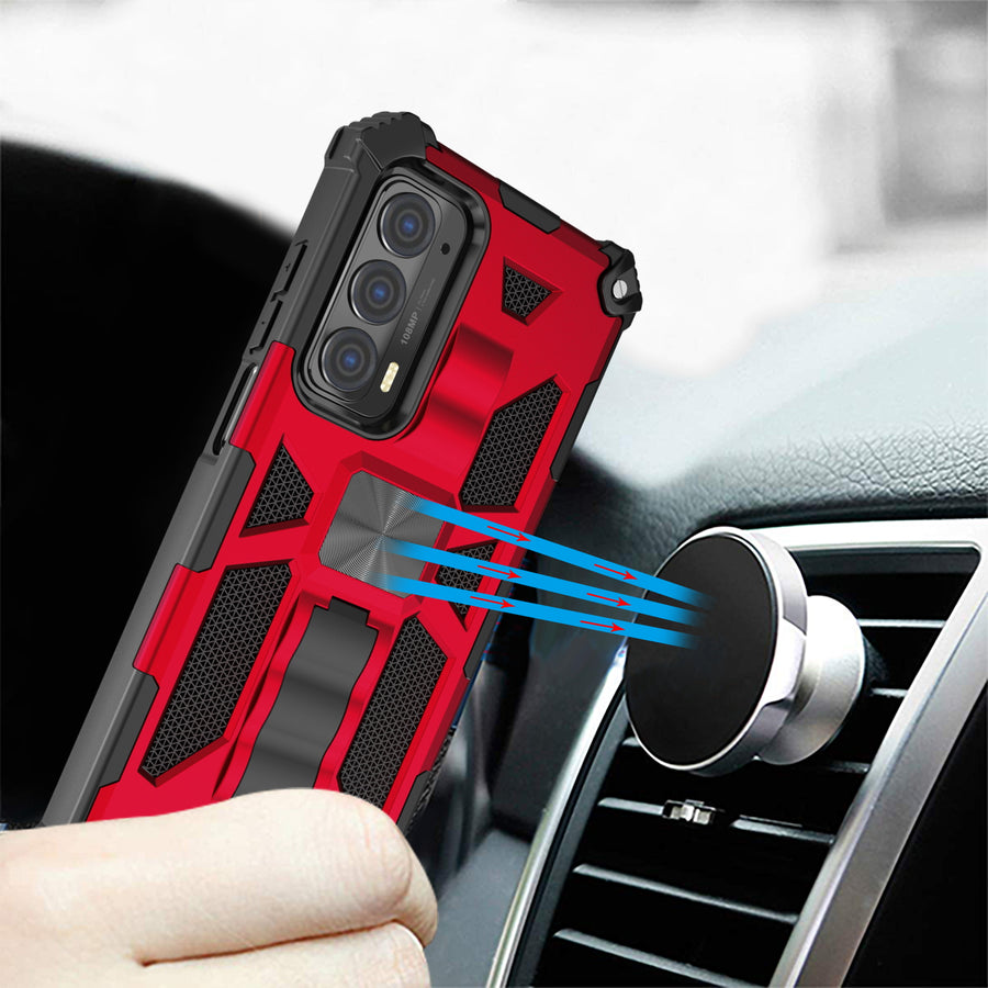 MyBat Sturdy Hybrid Protector Cover (with Stand) for Motorola Edge (2021) / Edge 5G UW - Red / Black - MME21CSFSSS003-9.jpg