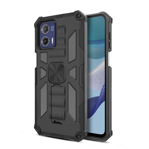 MyBat Sturdy Hybrid Protector Cover (with Stand) for Motorola Moto G 5G (2023) - Black / Black - MMG5G23CSFSSS001-2.jpg