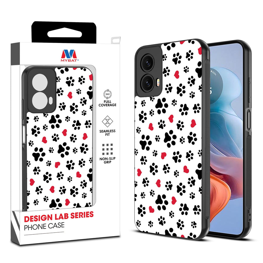 MyBat Design Lab Series Case for Motorola Moto G 5G (2024) - Paw Prints and Hearts