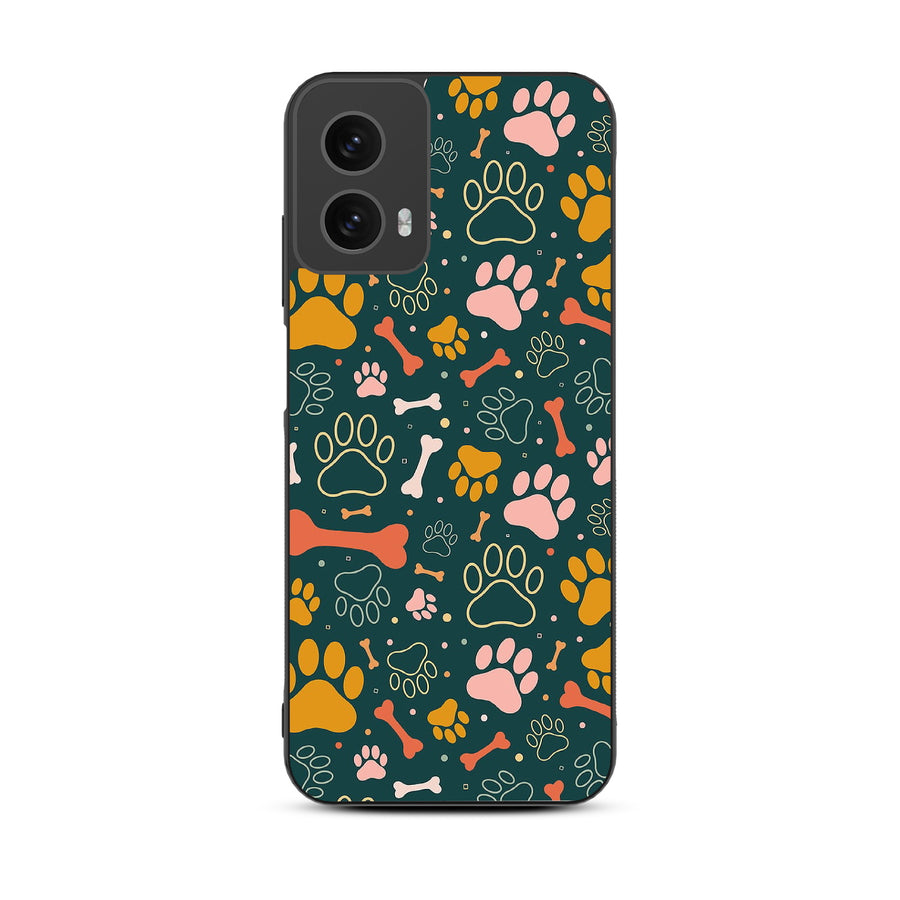 MyBat Design Lab Series Case for Motorola Moto G 5G (2024) - Paw Prints & Bones - MMG5G24CSLESM003-3.jpg