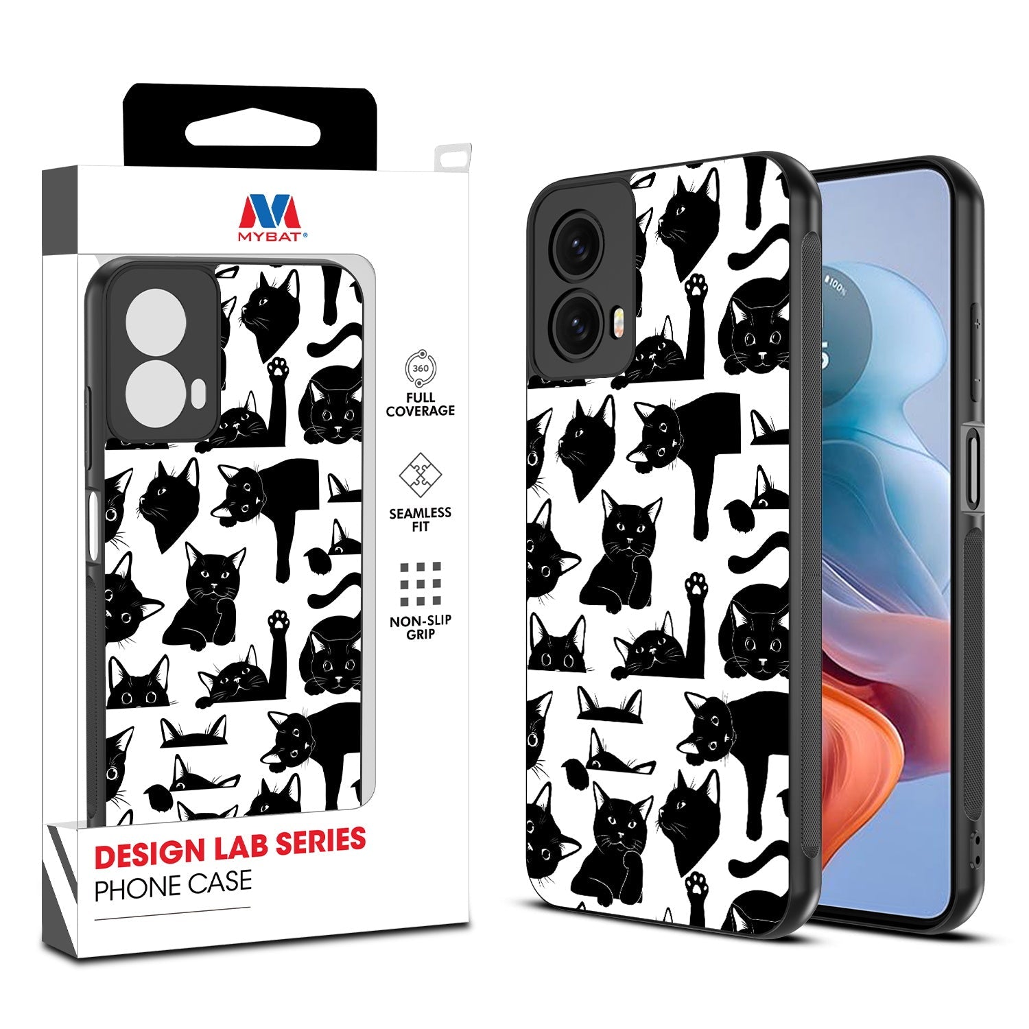 MyBat Design Lab Series Case for Motorola Moto G 5G (2024) - Black Cats