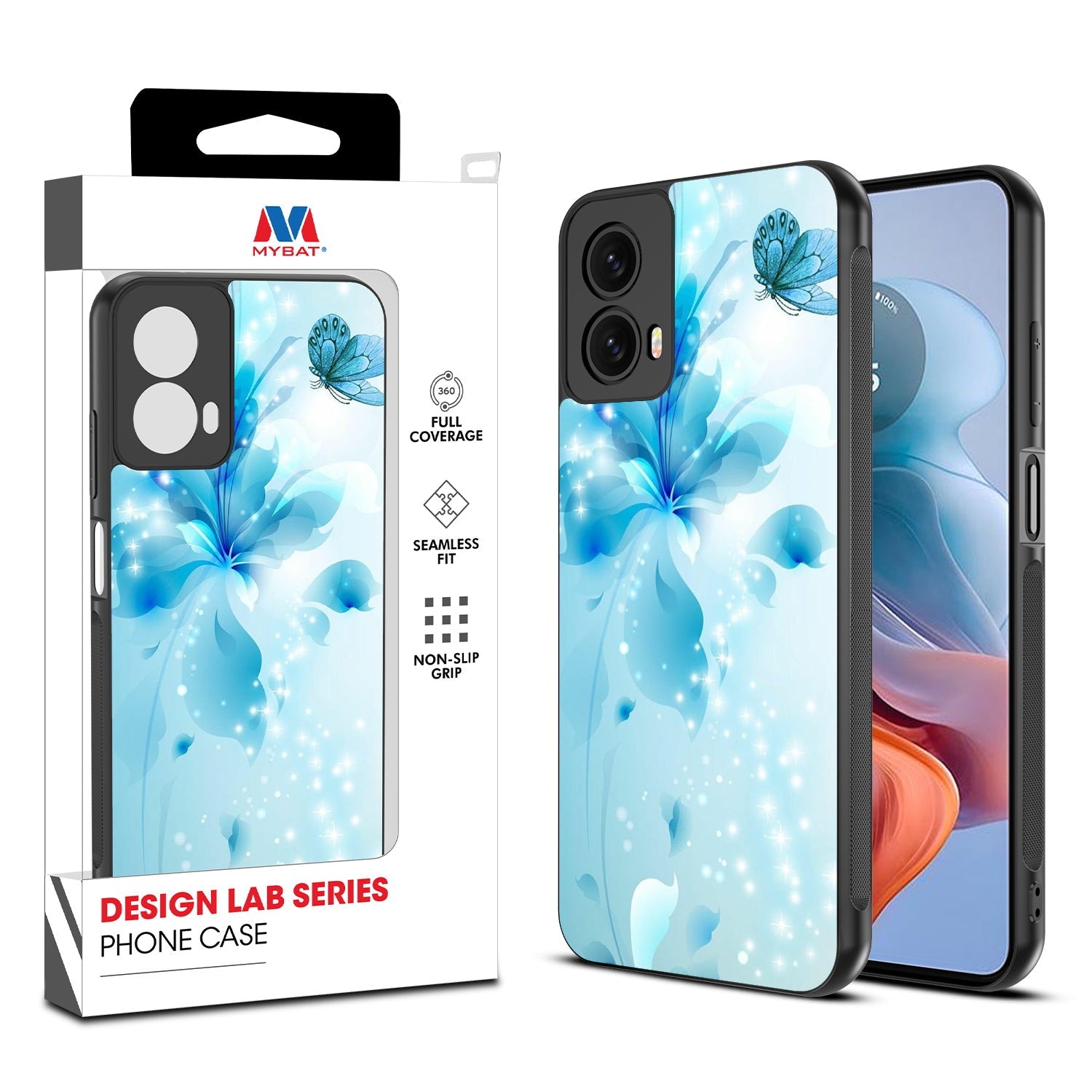 MyBat Design Lab Series Case for Motorola Moto G 5G (2024) - Butterfly & Flowers