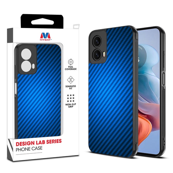 MyBat Design Lab Series Case for Motorola Moto G 5G (2024) - Blue Carbon Fiber - MMG5G24CSLESM084-1.jpg